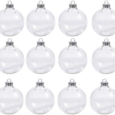 China Christamas Christmas Tree Decorations 6cm 8cm Hanging Bauble Ornament Gift Ball Hanging Clear Decoration 10cm for sale