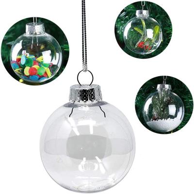 China New Riomst Eco-friendly Clear Plastic Ornament Ball 6cm For Xmas Holiday Wedding Party Decor Christmas Home Decoration for sale