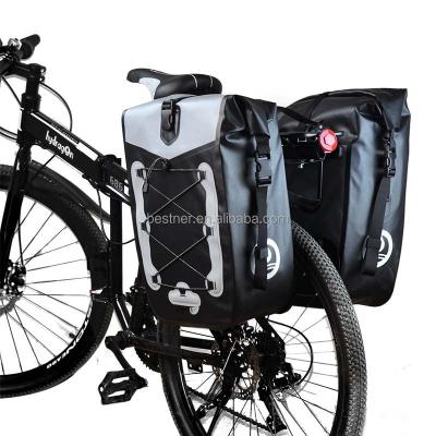 China Multifunctional Water Proof Equipment Pannier Bag 20L Bicycle Travel Bike Pannier Bag 20L Single Waterproof Bike Recycling Bag for sale