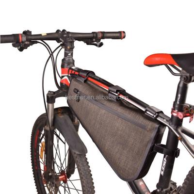 China Water Proof Bicycle Frame Mounted Bag Recycling Waterproof Bicycle Front Tube Frame Bike Bag for sale