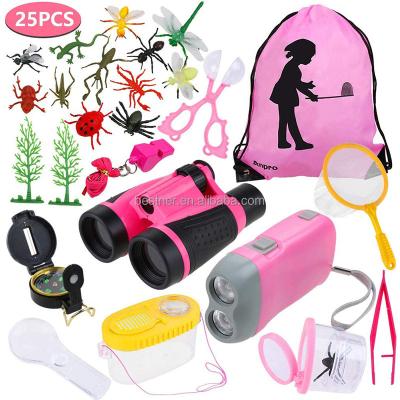 China Wholesale Hot Selling Bestner TELESCOPE Adventure Tool Outdoor Educational Boys And Girls Exploration Set Cheap Custom Kids Explore Kit for sale