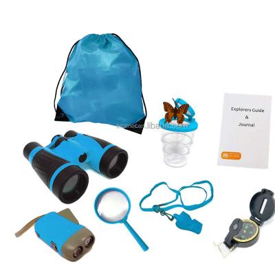 China Custom TELESCOPE Bestner Factory Explorer Kit Purple Binoculars Set Outdoor Exploration Gift Kids Adventure Toys With Compass for sale