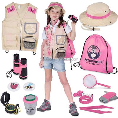 China Outdoor Exploration Kit Binoculars Magnifying Glass, Bug Container, Viewers Creature Cage Net TELESCOPE Bestner Adventure Kidz Bug Backpack for sale