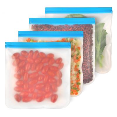 China Waterproof Frozen Food Plastic Packaging Bag Custom Safety Food Grade Double Zipper for sale