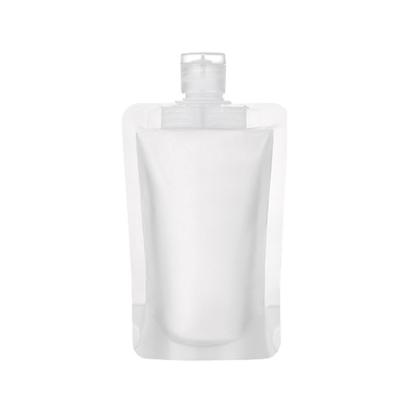 Cina Manufacturer wholesale disposable in stock doypack shampoo 30ml 50ml 100ml clear filling spout pouch in vendita