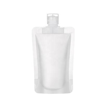 Cina Safety in Clear 30ML Stock Holder Up Spout Pouch Flip Top Lid Smell Proof Mylar Jelly Packaging Bag in vendita