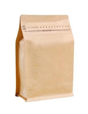 China Security Custom Printing High Quality Zip Lock Kraft Paper Coffee Bag Beans 1 Kg Brown Food Snack Storage Seal Bag for sale