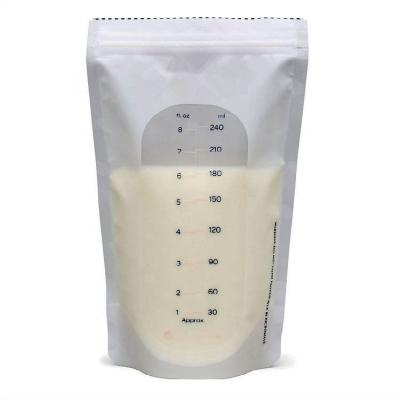 China Safety OEM Eco Friendly Laminated Breast Milk Storage Cooler Plastic Bags With Double Zipper for sale