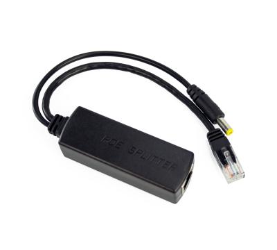 China CCTV IP Camera 24W Ethernet Single Left Black Splitter POE 10/100Mbps 2A 12V Mini Splitter 10/100Mbps 2A 12V for sale