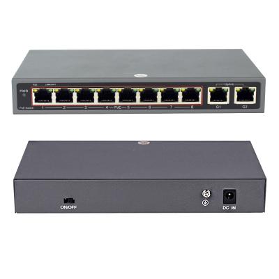 China High Quality LACP 8 10/100Mps POE Port Switch For CCTV Camera Unmanaged Desktop Switch for sale