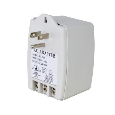 China High Quality AC Wall Socket Adapter 40W 24V 1.67A Power Supply Changeover Switch With U L PS-AC2440U for sale