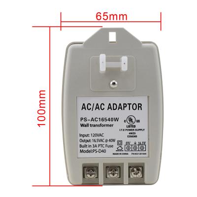 China High Quality 16V 3A 40W Power Supply Adapter AC Source CCTV PS-AC1640U Change Accessories for sale