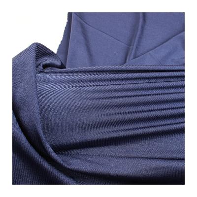 China Blue Color 20% Stretch Spandex 80% Polyamide Elastane Nylon Knit Swimwear Lining Fabrics for sale