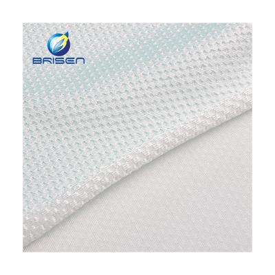 China White Elastic Stretch Garment Sportswear Fabric 86% Polyester 14% Spandex Fabric Customized by Stretch for sale