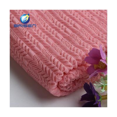 China As Customer's Request Fashion 100% Nylon Fabric Ripstop Home Textile Curtain Knitted Jacquard Fabric for sale