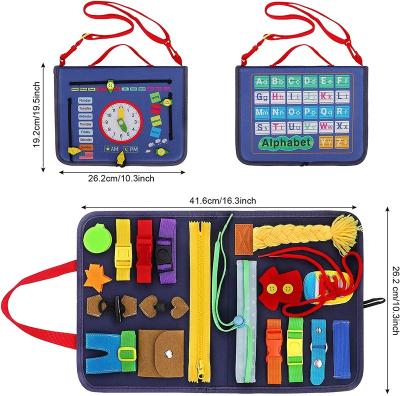 China Early education busy board for toddlers, Montessori sensory toys gifts for 1 2 3 boys 4 year old and girls for sale