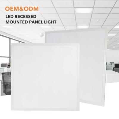 China Modern Factory Direct Selling Square 600x600 48w 60w Recessed Aluminum Ceiling Mounted Led Panel Light for sale