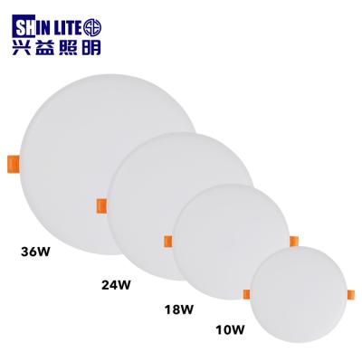 China Modern Super Shine Slim Desk Recessed 10W 18W 24W 36W Aluminum Ceiling Mounted Led Panel Light for sale