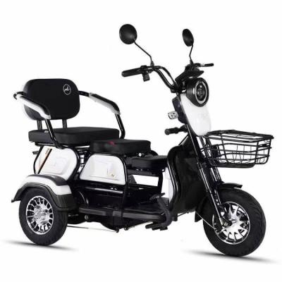 China Carbon steel 600W brushless electric tricycle folding older electric three-wheeler mobility scooter. Pick up and downhill kids tricycle for sale