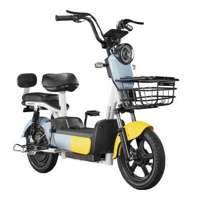 China Steel Lens Steel Headlight Electric Bike Double Seat Battery Tire Storage Vacuum Fashion Electric Scooter for sale