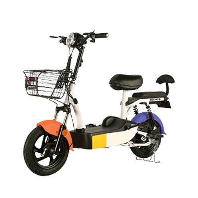 China Aluminum Alloy Contrast Color Fashion 350W Electric Bicycle High Quality Custom Logo Electric Scooter for sale