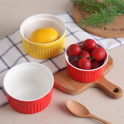 China Chaozhou factory wholesale disposable solid color single puffed modern ramekin rolls customized ramekin for sale