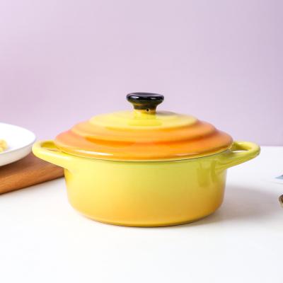 China Sustainable High Quality Modern Kitchenware Dish Kitchenware Ceramic Casserole Restaurant Casserole for sale