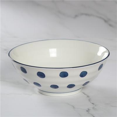 China Viable Wholesale Noodle Bowl Tableware Hotel Restaurant Japanese Style Creative Ceramic Bowls for sale