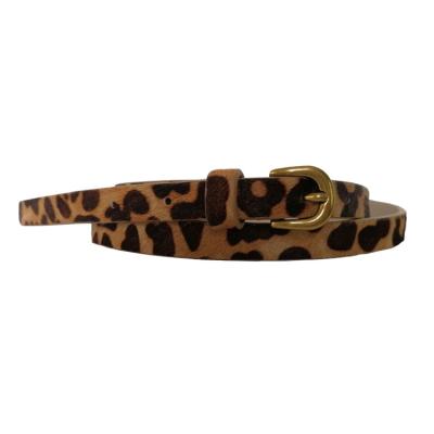 China For Women Factory Wholesale Fashion Customized Leopard PU Slim Belt For Women for sale