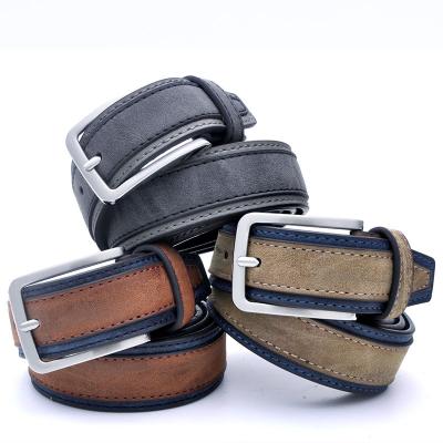 China ALLOY Logo High Quality Durable Business Custom Made Jean Leather Belt Casual For Men for sale