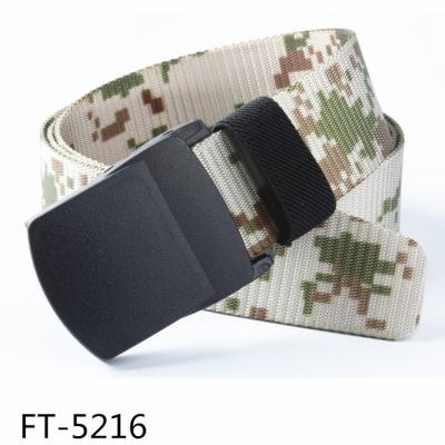 China Camouflage Camouflage Nylon Belt With Plastic Buckle Aviation Safety Belt FT-5216 for sale