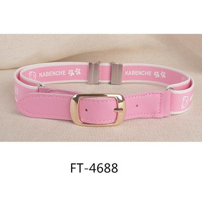 China Fashion 2.5cm PU Kids Elastic Elastic Belts,Little Boy Stretch Belt FT-4688 for sale