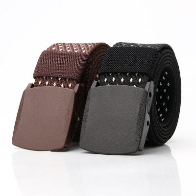 China Fashionable Custom Size Weave Logo Fashion Fabric Canvas Jacquard Nylon Men's Belt for sale