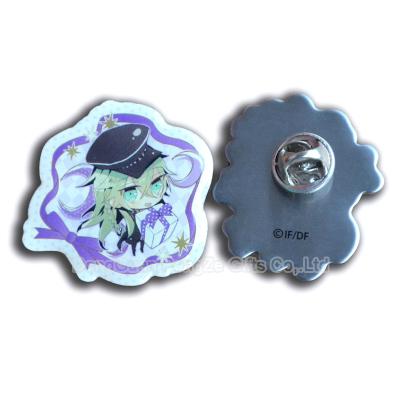 China China Anime Custom Printing Metal Pins Badge for sale