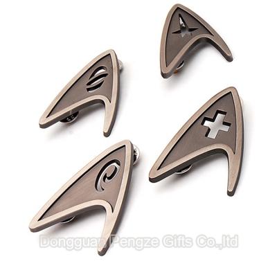 China China made metal printer movie Star Trek logo badges for sale