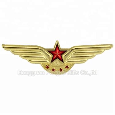 China China Custom Metal Wings Lanyard Pin Pin Pilot Badges for sale