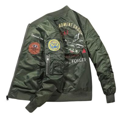 China OEM Wholesale Autumn Men MA1 Bomber Jacket Coat Flight Baseball Jacke Viable Custom Made for sale