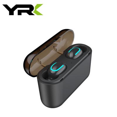 China Waterproof Sports Earphone In-Ear Earphone Radio Blue Tooth Earbuds With Power Bank Charging Case for sale