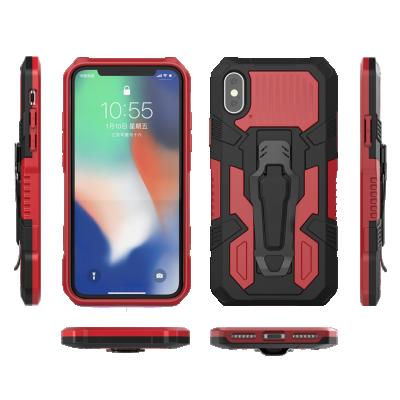 China Anti-drop phone case 2021 for oppo vivo samsung a2 core m11 a10 back cover with belt clip for iphone 12 11 armor meche robot case for sale