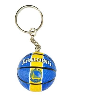 China Trendy Hot models basketball key ring PVC boutique key charm Basketball souvenir small gift keychain for sale