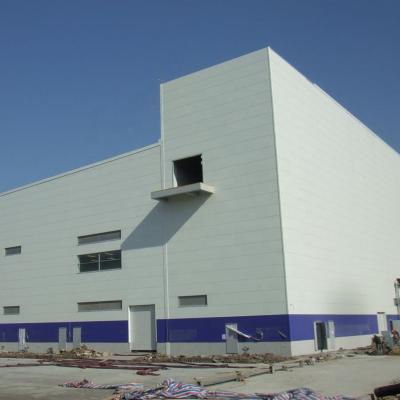 China Modern Hanger Industrial Building Workshop Warehouse Structure Multi Story Prefab Sale PIR /PU/rock Wool Steel Sandwich Wall for sale