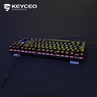 China Keypad IDM RGB MINI Gaming TKL Laptop 87 Keys Laptop USB Double Injection Mechanical Keycaps and Lasered Keycaps Supported for sale