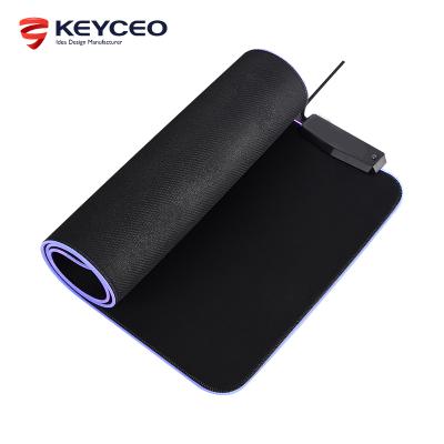 China High Quality PASSIONATE RGB Smooth Back Custom Rubber Pad for Charging Mat Gray Extended Gaming Mouse Pad for sale