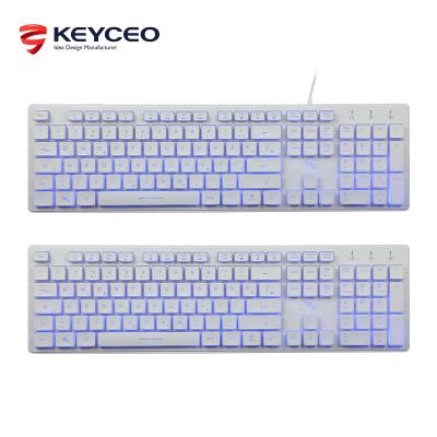 China Hot Selling Anti-ghosting OEM Waterproof Chocolate Backlit Keyboard with Whisper Keystroke for sale