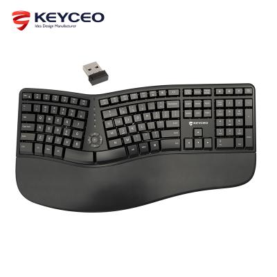 China Ergonomically Designed Slot-Rest Wireless Keyboard for Comfort Compatible with Wrist Rest and Rechargeable Slot-Rest Wireless Keyboard for Mac for sale