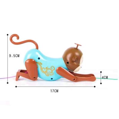 China Action Figures Wholesale Interesting Ideas Climbing Rope Monkey Press Healthy Action Number Plastic Funny Sound Toys Gift for sale