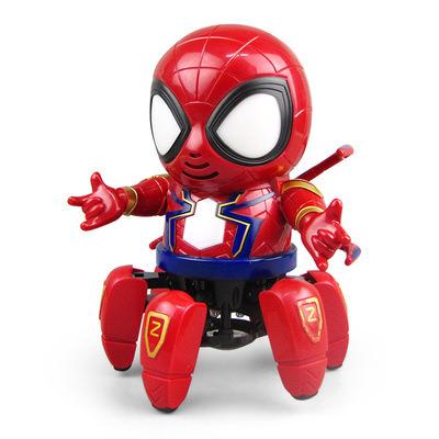 China China custom hot style electric dance superhero six claw spider robot light music children's toys for gift for sale