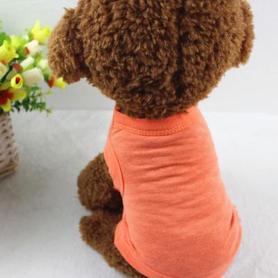 China Viable Spring Custom Dog Apparel Manufacturers And Wholesale Summer Cotton Solid Color Dog Vest Clothes for sale