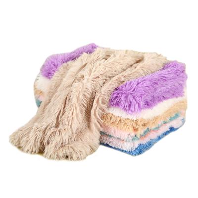 China Winter Soothing Cat Mat Soft Pet Blanket Mat Plush Plush Dog Soft Breathable Warm Non-Slip Bottom Cushion Custom Made for sale