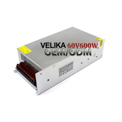 China Led CCTV Lamp Power Supply DC 60V 10A 600w Power Source Driver Transformer 110V 220V AC To DC 60V Power Adapter For Motor CNC Machine DIY CCTV for sale